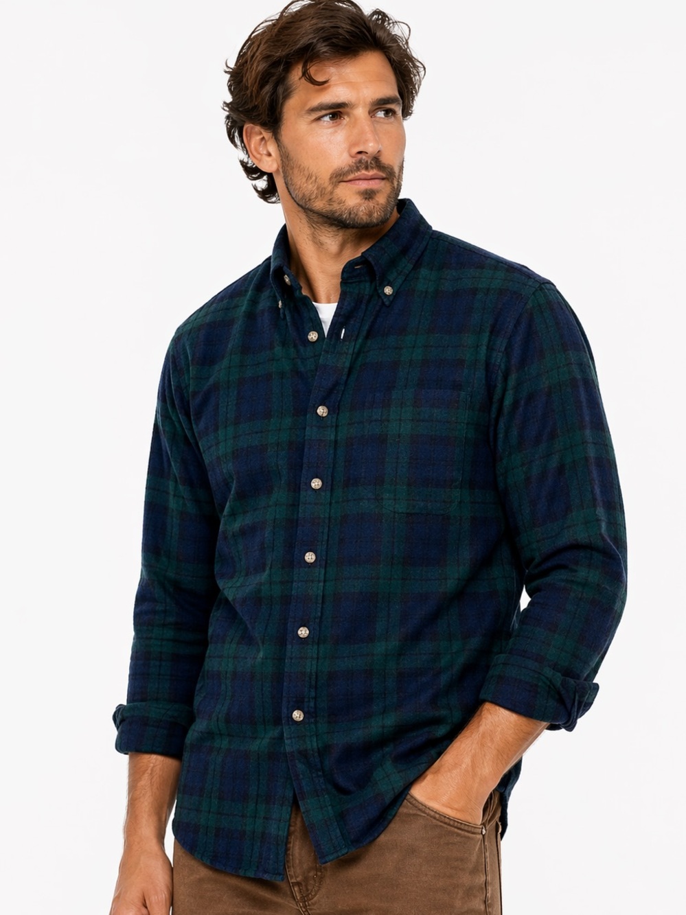 Vintage Pendleton Plaid Men’s Medium Shirt 100% Virgin Wool Made in USA